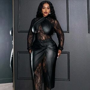 Elegant Black Lace Dress